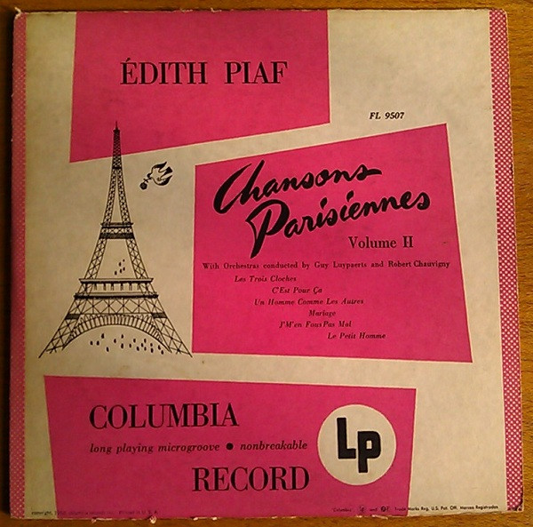 Edith Piaf, "Chansons Parisiennes Vol. 2"